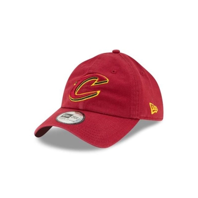 Red Cleveland Cavaliers Hat - New Era NBA Casual Classic Adjustable Caps USA5386472